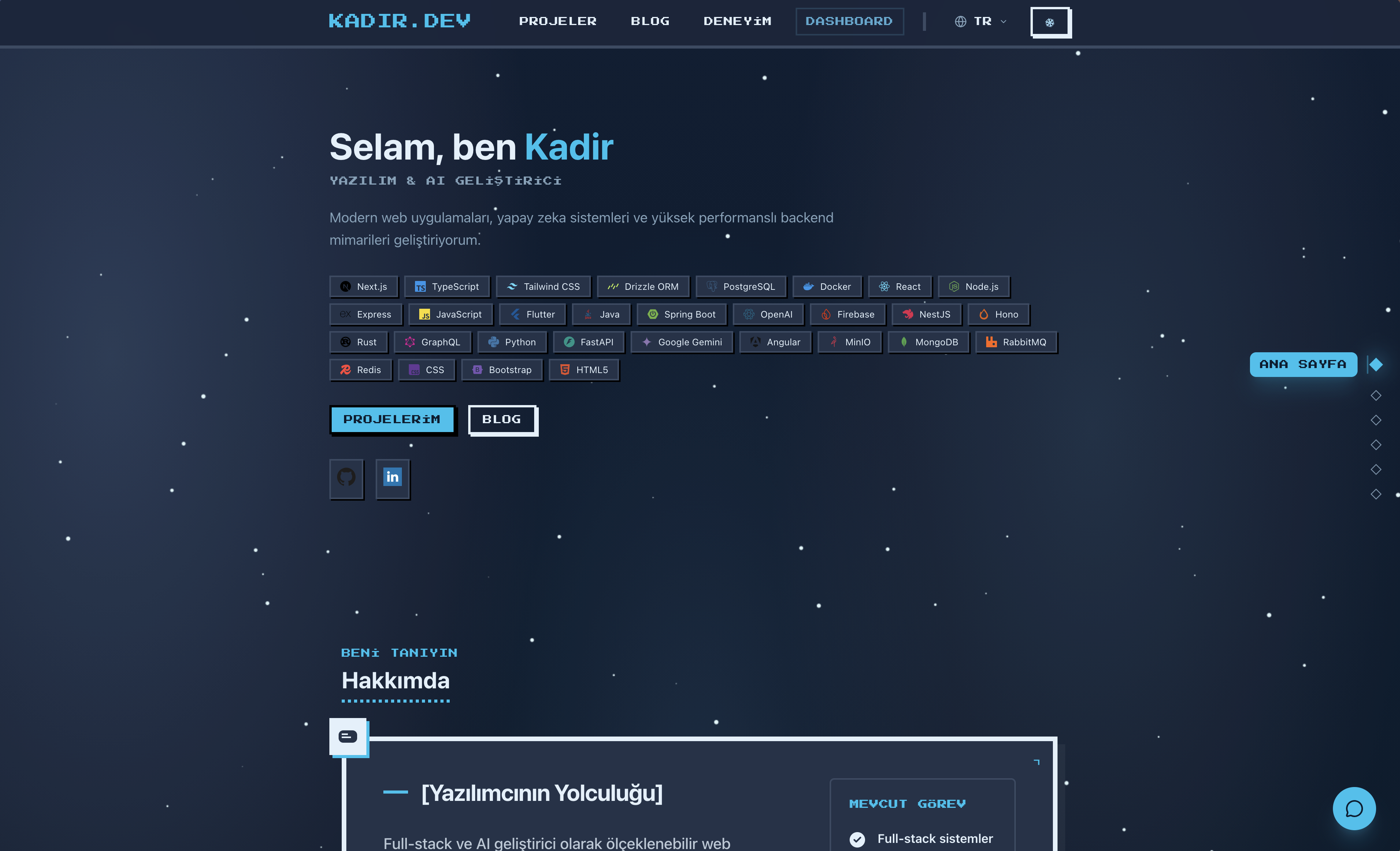 Kapsamlı, Çok Dilli Kişisel Portfolyo ve Blog Platformu
