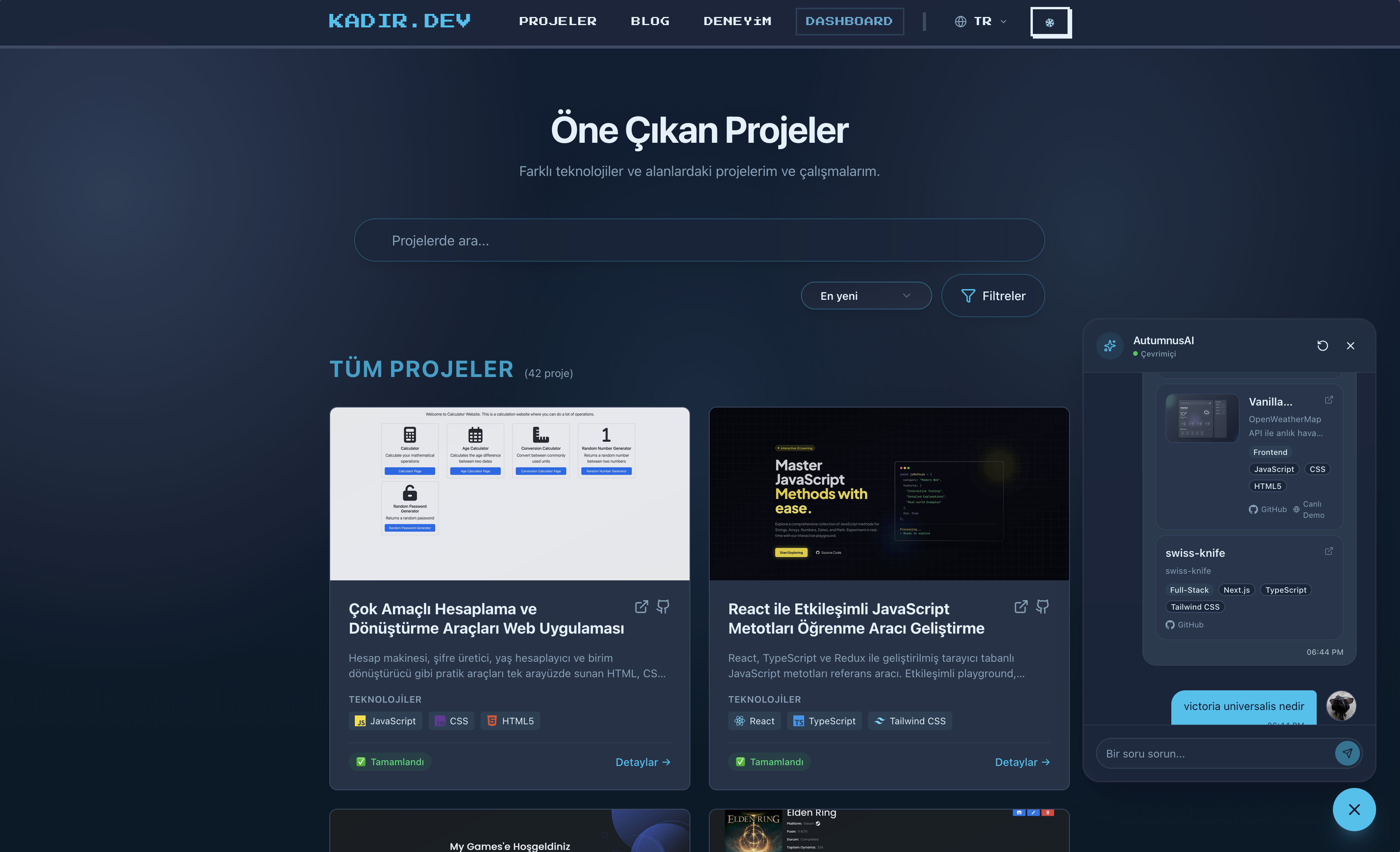 Kapsamlı, Çok Dilli Kişisel Portfolyo ve Blog Platformu - Image 3